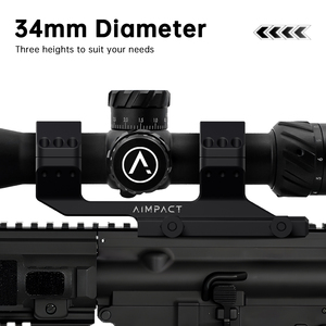 Крепление для тактического прицела AIMPACT TP18 из матового черного алюминиевого сплава, высота 40 мм, водонепроницаемое, быстросъемное (QD), для охоты и соревнований - Product Image 5