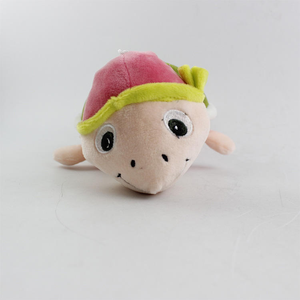 Venta al por mayor de fábrica, llavero de Animal de peluche de dibujos animados, juguete de peluche, tortuga verde menta, regalos de algodón de 4 pulgadas QF - Product Image 5