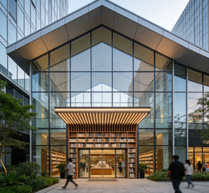 Bâtiments commerciaux modernes en structure acier préfabriquée : Restaurants, Librairies, Cafés, Salles d'étude, Cafés - Product Image 4