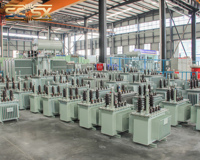 Transformador de Potencia Reductor de Tensión de 11kV 33kV 220kV 132kV a 480V 220V, 100kVA 200kVA, Trifásico, Sumergido en Aceite, Transformador de Distribución