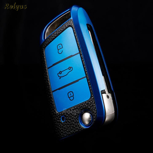 Funda protectora de cuero TPU para llave de coche, accesorios para llavero para <span class=keywords><strong>Vw</strong></span> tiguan Volkswagen Golf L Lavida T-ROC MK7, novedad de 2022 - Product Image 4