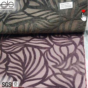 Polyester <span class=keywords><strong>Velours</strong></span> Marron Chocolat Sellerie Tissu Jacquard Satiné - Product Image 2