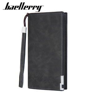 กระเป๋าสตางค์ใบยาวผู้ชายแบรนด์ Baellerry สีดำ หนังแท้ ซิปปิด ใช้งานได้หลากหลาย เหมาะสำหรับใช้ในชีวิตประจำวัน - Product Image 5