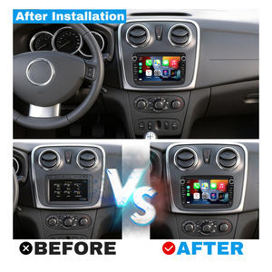 Autoradio 7 pouces pour Renault <span class=keywords><strong>Dacia</strong></span> Dokker/<span class=keywords><strong>Sandero</strong></span>/Duster/Lodgy/Captur 2012-2017 avec Carplay, Android, lecteur DVD, WiFi et Bluetooth - Product Image 2