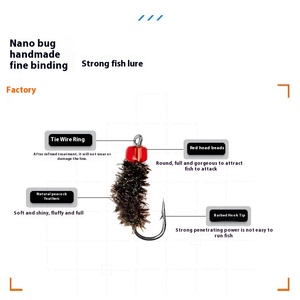 Luya นาโน<span class=keywords><strong>แมลง</strong></span>เหยื่อดัดแปลงใบพัด<span class=keywords><strong>เม</strong></span>ล็ดแตงโมตะขอเลื่อมสำหรับปลาคาร์พปลากะพงขาวตกปลา - Product Image 2