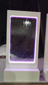 Fontaine carrée blanche Décoration intérieure Maison Lumières LED Décoration extérieure <span class=keywords><strong>Jardin</strong></span> Cour Panneau de cascade transparent - Product Image 3