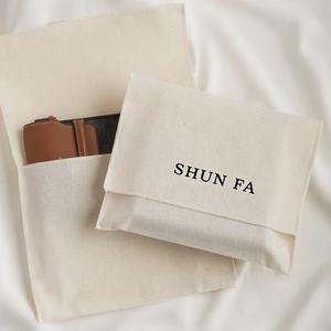 大人気！シルク印刷 エコフレンドリー カスタムロゴ入り 天然コットン製ギフト巾着袋 (ポーチ包装用) - Product Image 3