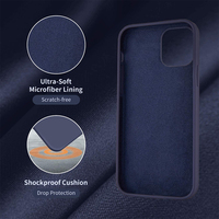 Coque de luxe souple en Silicone antichoc pour iPhone, pour modèles 13, 12, 11 Pro Max, 8, 7 Plus