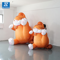 Mascotte de chat gonflable géante de 3 m, jouet publicitaire, modèle d'animal gonflable pour la décoration d'événements