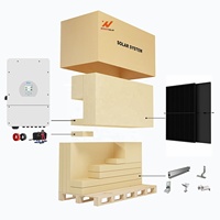 Système de panneaux solaires hybrides, onduleurs Deye, contrôleur MPPT, batterie lithium-ion, stockage d'énergie domestique complet, 10000W 15kW 20kVA