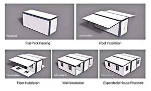 Maison préfabriquée extensible en conteneur portable isolée sur mesure de 20 pieds, 30 pieds, 40 pieds - Product Image 2