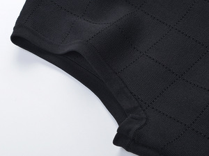 Primavera e autunno abito <span class=keywords><strong>nero</strong></span> da donna girocollo <span class=keywords><strong>in</strong></span> <span class=keywords><strong>maglia</strong></span> senza maniche Slim compleanno sera Cocktail Party abiti lunghi - Product Image 6