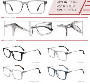 Montura <span class=keywords><strong>de</strong></span> <span class=keywords><strong>gafas</strong></span> cuadradas clásicas para ordenador, venta al por mayor, <span class=keywords><strong>gafas</strong></span> ultraligeras <span class=keywords><strong>de</strong></span> bloque azul, monturas ópticas TR promocionales LE1122 - Product Image 6