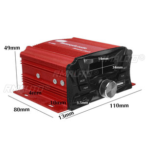 12V Universal Motorcycle Audio bluetooth Remote Control Speaker <b>Stereo</b> <b>System</b> TF USB FM Radio MP3 Music Player Scooter ATV - Product Image 4