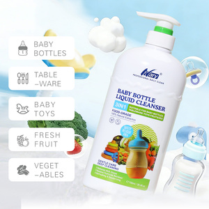 OEM/ODM NARY 3-in-1 Baby Bottle Liquid Cleaner 750ml Food Grade Mild Formula Natural Remove Milk Stain Safe <strong>Cleaning</strong> <strong>Products</strong> - Product Image 4