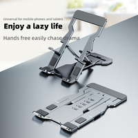 Support de téléphone rotatif à 360° en aluminium, design robot, pliable et réglable, pour iPhone, iPad, tablette, vente en gros d'usine, OEM