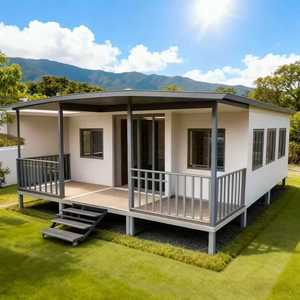 Casa Contenedor de Acero de Lujo Plegable y Portátil de 20 pies y 40 pies, Expandible, Diseño Moderno, Instalación Rápida, Uso Multifuncional - Product Image 1