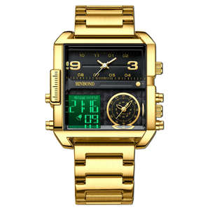 BINBOND 3332 Reloj de Hombre, Deportivo y Ejecutivo, Correa de Acero, Multifunción, Cronógrafo, Resistente al Agua, Luminoso, de Cuarzo - Product Image 6