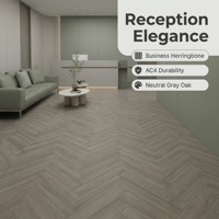 Parquet stratifié de luxe multi-couches à chevrons, haute brillance AC5 E0, protection environnementale, pour salon et extérieur