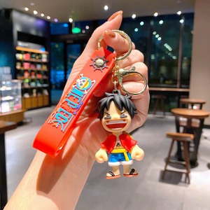 พวงกุญแจการ์ตูนวันพีซ อนิเมะลูฟี่ ของตกแต่งรถยนต์ กระเป๋าเป้ พวงกุญแจ ของขวัญ ขายส่ง - Product Image 6