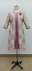 Wholesale Quality Turkey Women Clothing Two Pieces Plus Size Brocade Women Church Suits African Women Dress Maxi - Product Image 5