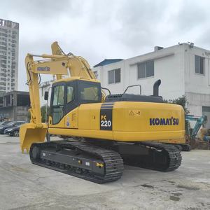 Excavadora pesada Komatsu PC220 23ton usada de gran calidad Excavadora hidráulica sobre orugas retroexcavadora Komatsu Pc220 - Product Image 1