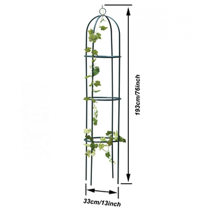Obélisque de jardin en métal robuste <span class=keywords><strong>pour</strong></span> plantes grimpantes et fleurs, support pyramidal <span class=keywords><strong>pour</strong></span> plantes - Product Image 4