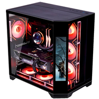 Boîtier PC Gamer AntarcChill Nouveau Style Full Tower en Acier ATX en Stock Vente Chaude avec Éclairage LED 360 10 Ventilateurs
