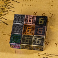 Ensemble de dés RPG faits à la main en métal, D4-D20, polyédriques, 7 pièces, pour jeux de société et D&D