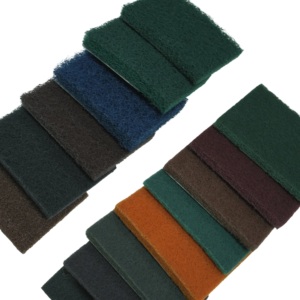 Nhà sản xuất miếng chà rửa trung bình 6 inch*9 inch 10mm màu xanh ngọc, cuộn miếng chà rửa nhiều màu sắc, dùng cho công nghiệp, OEM - Product Image 4