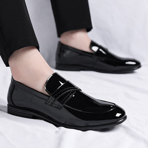 Mocasines de Vestir para Hombre, Parte Superior de PU Transpirable, Cerrados, Antideslizantes, Resistentes, Cómodos, para Oficina, de Goma, para Todas las Temporadas - Product Image 4