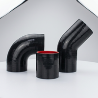 Tuyau de radiateur de turbo intercooler automobile personnalisé en silicone, coudes réducteurs à 45/90/130/U degrés