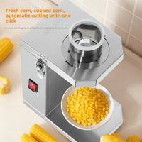 Décortiqueuse de maïs circulaire électrique intégrée en acier inoxydable, créative, 110/220V, capacité 100kg/h, multifonctionnelle pour la cuisine