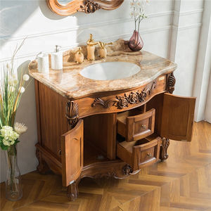 אמריקאי סגנון סיטונאי מוצק עץ ריהוט אמבטיה, ארון אמבטיה - Product Image 4