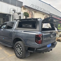 Kanopi Truk Aluminium Alloy Dual Cab untuk Ford F150 Maverick Ranger Tacoma Hilux, Hardtop Camper Shell Tahan Air dengan Kunci