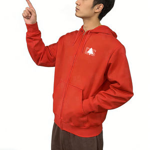 Chaqueta con Capucha de Felpa Francesa con Diseño de Bordado Personalizado de Alta Calidad al por Mayor, Chaqueta con Capucha Lisa 100% Algodón con Cierre Completo para Hombre - Product Image 3