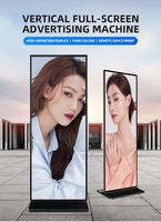 Affichage numérique couleur pleine taille 75 85 98 pouces, intérieur, sans écran tactile, écran LCD plein écran, animations graphiques, résolution 4K, CMS basé sur le cloud
