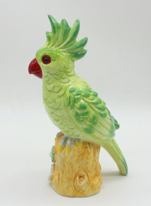 Figura de Loro de Cerámica Realista, Estatua de Cacatúa, Adorno de Pájaro Tropical de Porcelana, Decoración para Hogar y Jardín, Regalo - Product Image 4