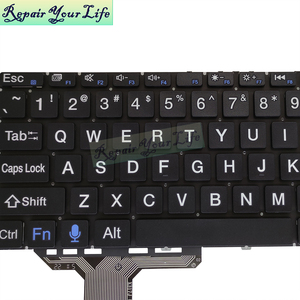 Teclado en inglés estadounidense con fuente negrita para MB3661007 YXT-NB93-138 PRIDE-K3954 X317J K15CHR MB3661004 EXO Smart XQ3C, nuevo, negro - Product Image 3