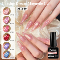 Vente directe d'usine MTSSII, gel à ongles magnétique Chasing Dream, 6 couleurs, professionnel, longue durée, résistant à l'usure, gel à ongles durcissant
