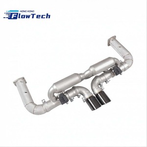 Sistema de Escape Catback con Válvulas de Acero Inoxidable T304 para Porsche 991.1/991.2 Turbo S 3.8L Twin-Turbo con Tubo en X/Control Remoto - Product Image 3
