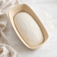 Banneton sans éclats avec doublure pour boulangerie commerciale, fabrication directe usine, marque privée
