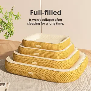 แผ่นรองนอนสัตว์เลี้ยงแบบใหม่ รักษาสิ่งแวดล้อม ใช้ได้ทุกฤดู ลายเรียบ สีไอซ์บีน สำหรับสุนัขและแมว ใช้ได้ทั้งฤดูหนาวและฤดูร้อน ให้ความเย็นสบาย - Product Image 2