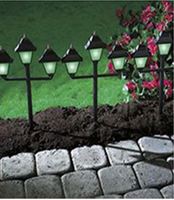 Produk taman 3Pcs dalam satu Set Outdoor taman bersinar dalam gelap lentera lampu pasak