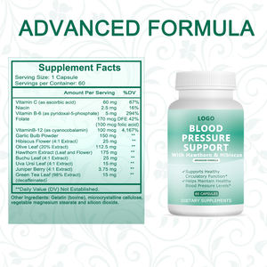 Gélules de Soutien de la Pression Artérielle sous Marque Blanche OEM Complément Alimentaire à Base de Plantes de Qualité Supérieure - Product Image 4