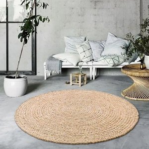 Tappeti Rotondi Naturali in Juta per Casa, Tappetini e Moquette Organici - Product Image 5