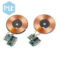 Modul Pengisi Daya Nirkabel Lipat MLK 9V 1.6A 5W 7.5W 10W 15W, Pengisi Daya Magnetik Ponsel, Papan PCB Pengisi Daya Magnetik
