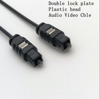 Câble audio à fibre optique TOSLINK mâle à mâle, prise en plastique avec gaine en PVC