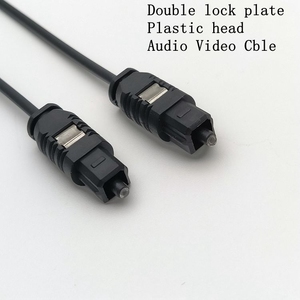 Macho a macho <span class=keywords><strong>TOSLINK</strong></span> <span class=keywords><strong>Cable</strong></span> de audio de fibra óptica Enchufe de plástico con chaqueta de PVC - Product Image 5