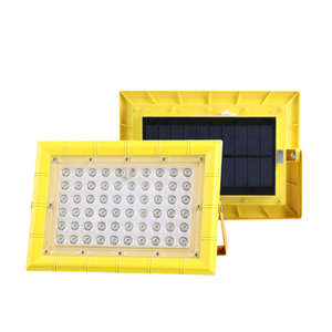 ไฟสปอร์ตไลท์ LED อลูมิเนียมสีเหลืองสำหรับภายนอกอาคาร 6000K แสงเดย์ไลท์ IP65 ติดผนัง ใช้พลังงานแสงอาทิตย์ ความสว่างสูง สำหรับสวน - Product Image 1